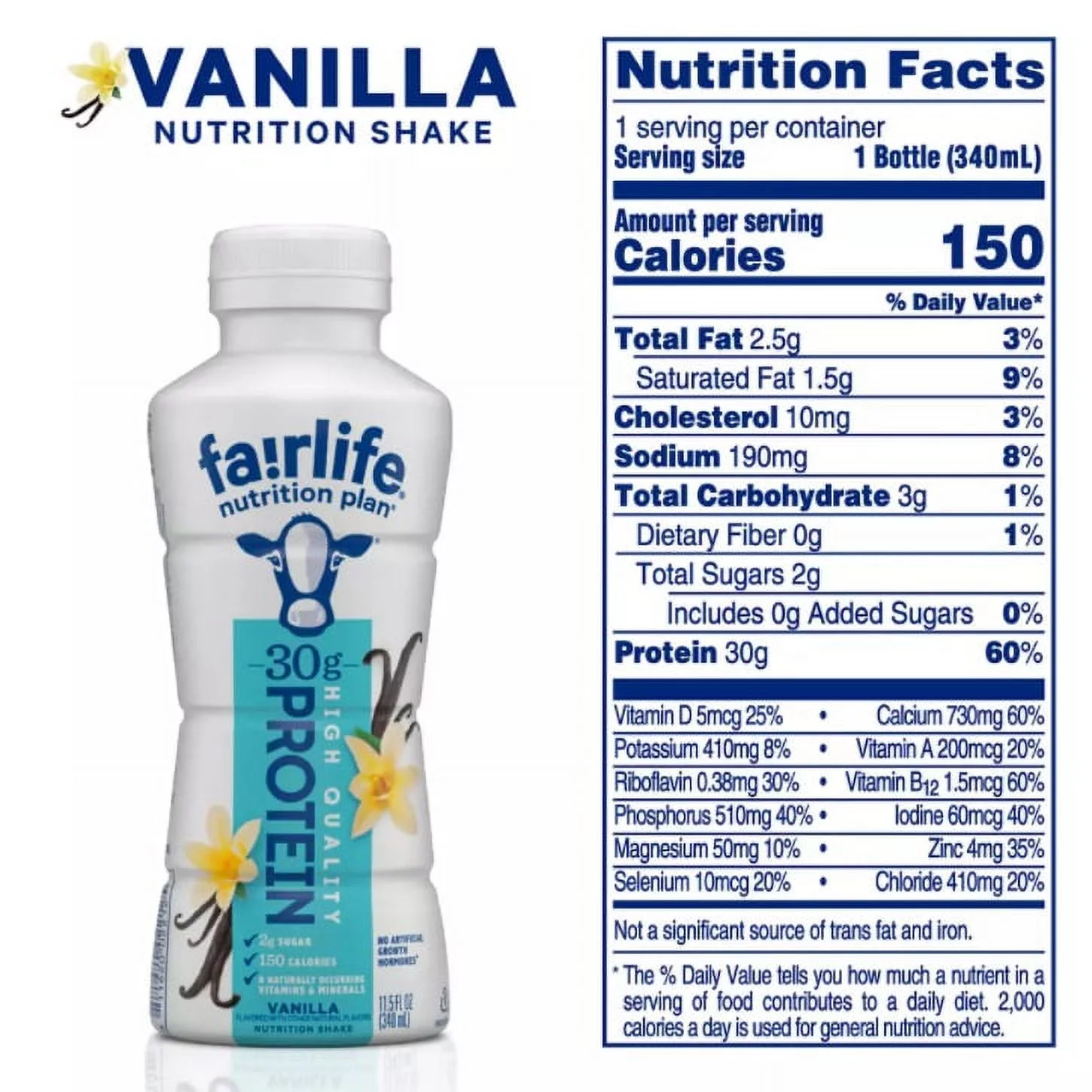 Fairlife Nutrition Plan Vanilla (11.5 fl., oz. 12pk)