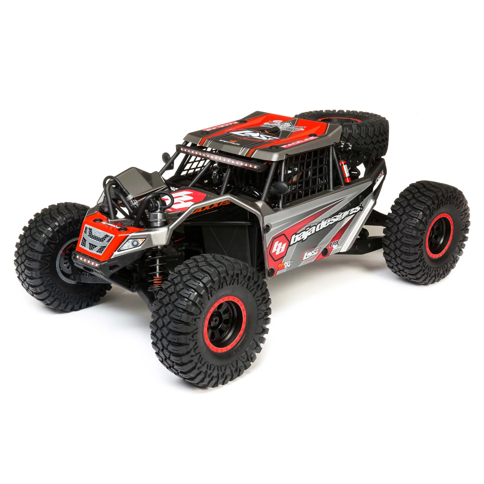 Losi RC Truck 1/6 Super Rock Rey V2 4 Wheel Drive Brushless Rock Racer RTR Battery and Charger Not Included Gray LOS05016V2T2 Cars Electric Kit Other
