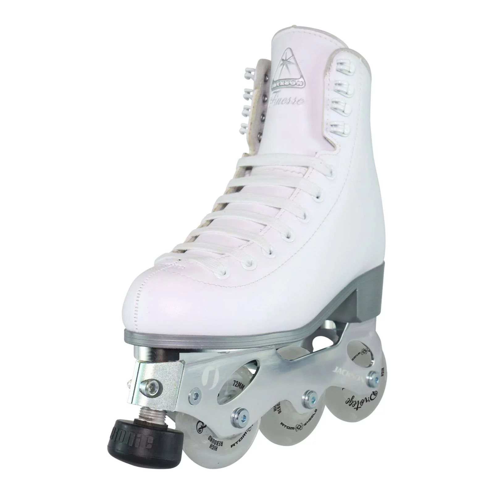 Jackson Atom Inline Roller Skates - Finesse Skate Package 200 (Size 8, Adult)