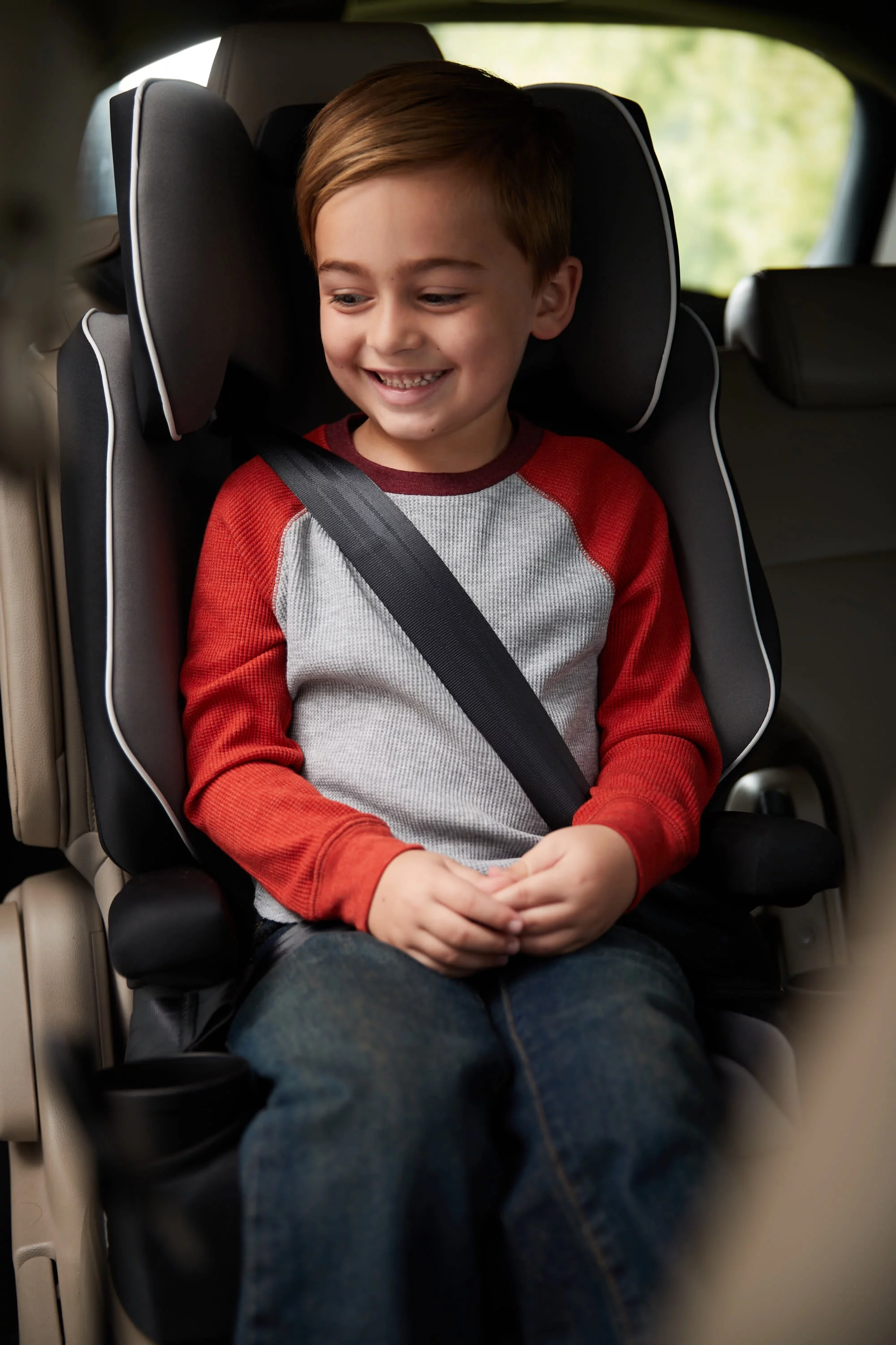 Safety 1ˢᵗ Comfort Ride Booster Car Seat, Seal Pup