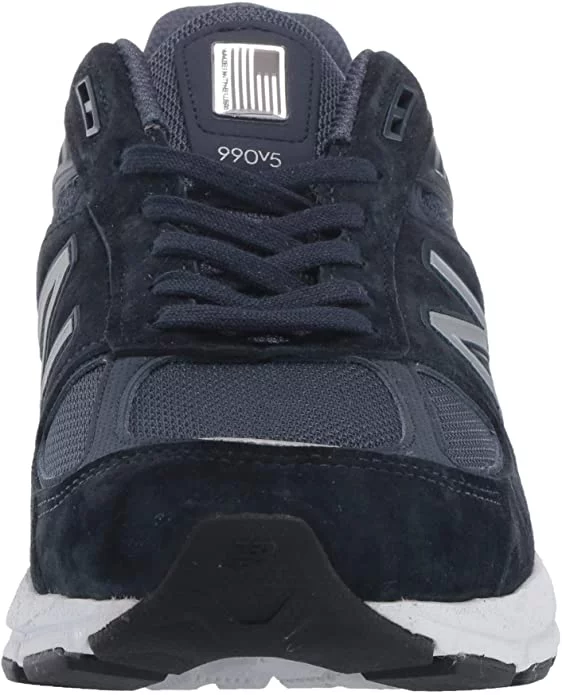New Balance M990BB5: Men's 990 V5 Sneaker, Black/Black (Navy/Silver, 10)