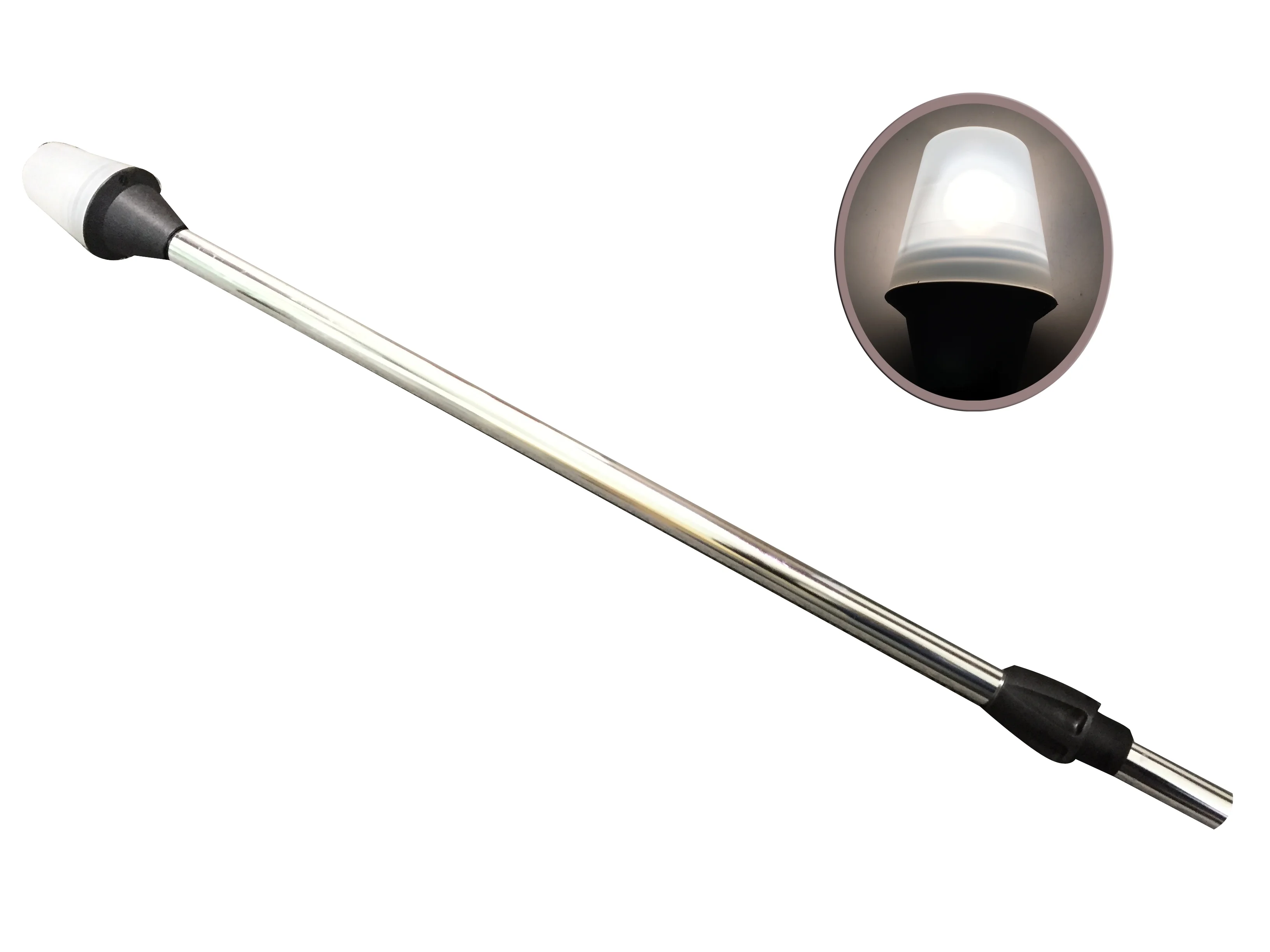 All Round Long Stern Light Plug in Aluminum Pole Warm White