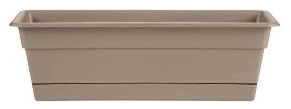 Bloem Dura Cotta Window Box Planter w/Tray 24