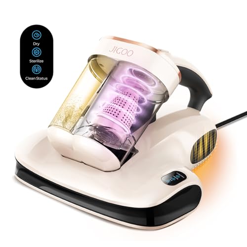 Mattress Vacuum Cleaner UV Sanitizing, Anti-allergen Bed Cleaner with 12Kpa Suction, Handheld Vacuums for Dust & Pet Hair, Effectively Clean Up Bed, Pillows, Cloth Sofas, Carpets