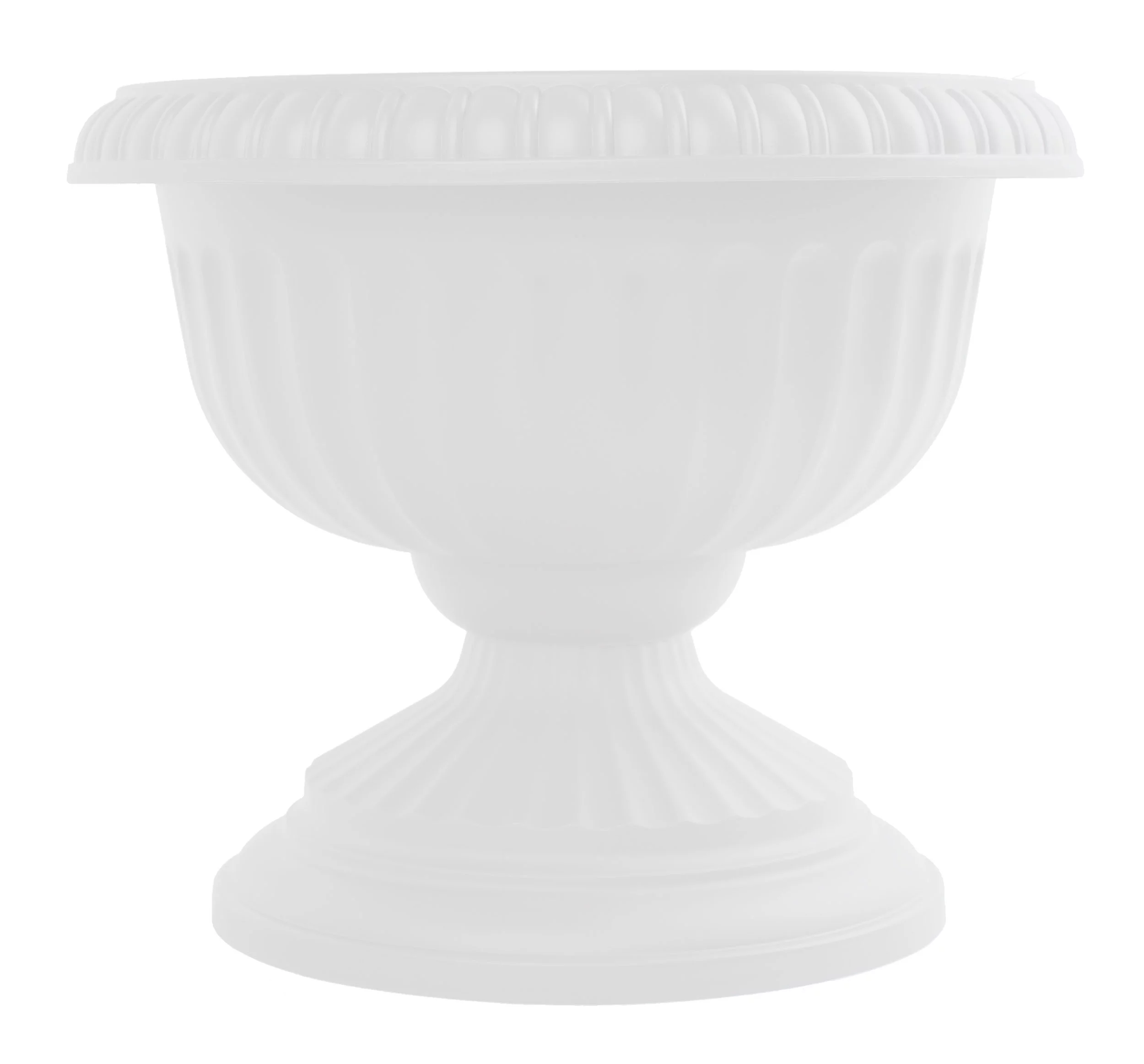 Bloem 18-in Grecian Urn Resin Planter - Casper White
