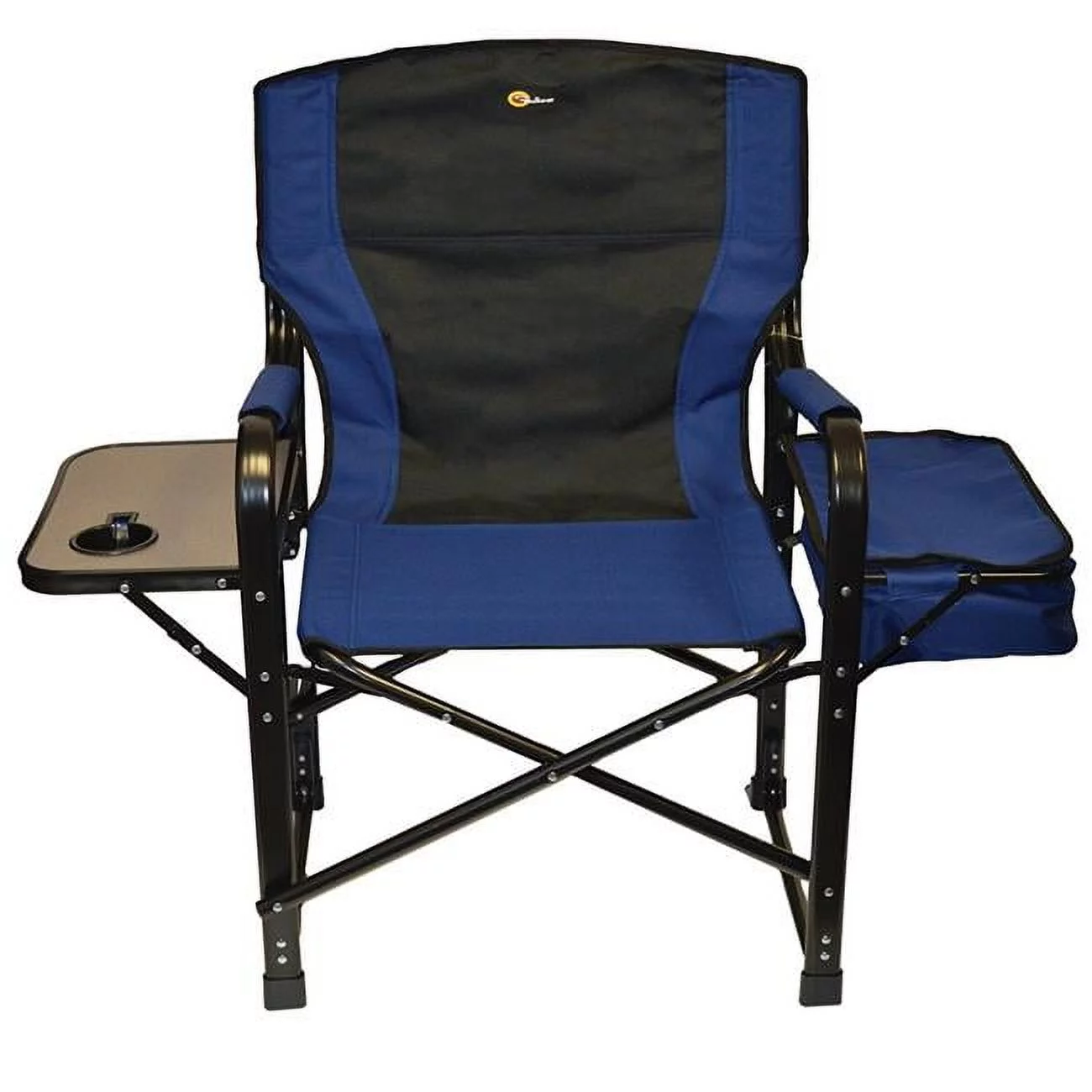 Faulkner FLK-49581 El Captain Director Chair with Cooler Bag - Blue
