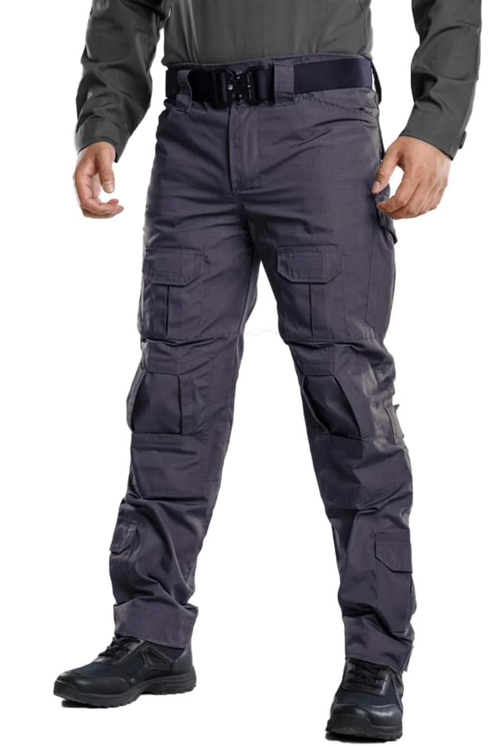 TRGPSG Men's Outdoor Hiking Pants with 10 Pockets Cargo Work Pants,Gary 38