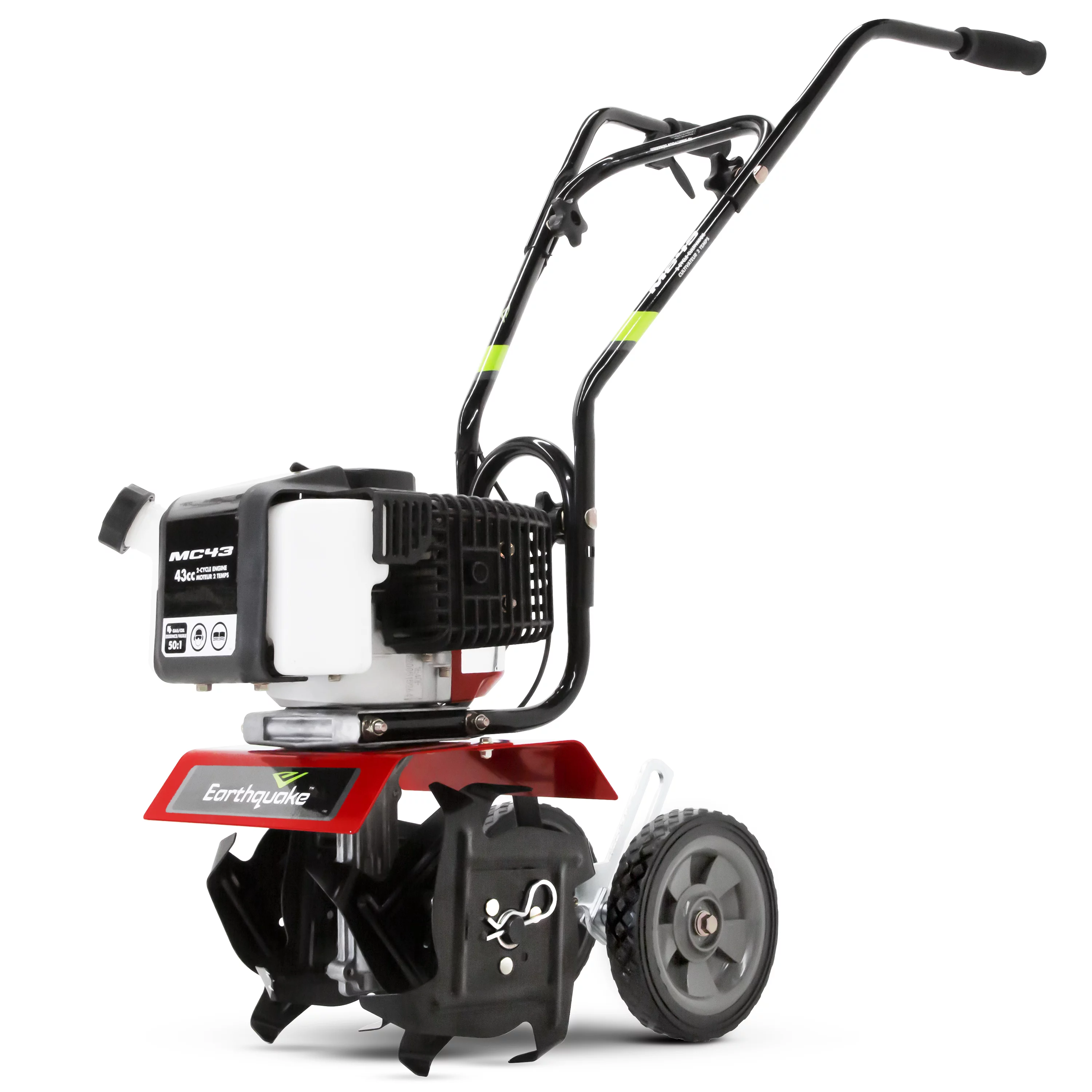Earthquake MC43 Mini Cultivator Tiller with 43cc 2-Cycle Viper Engine, 5 Year Warranty