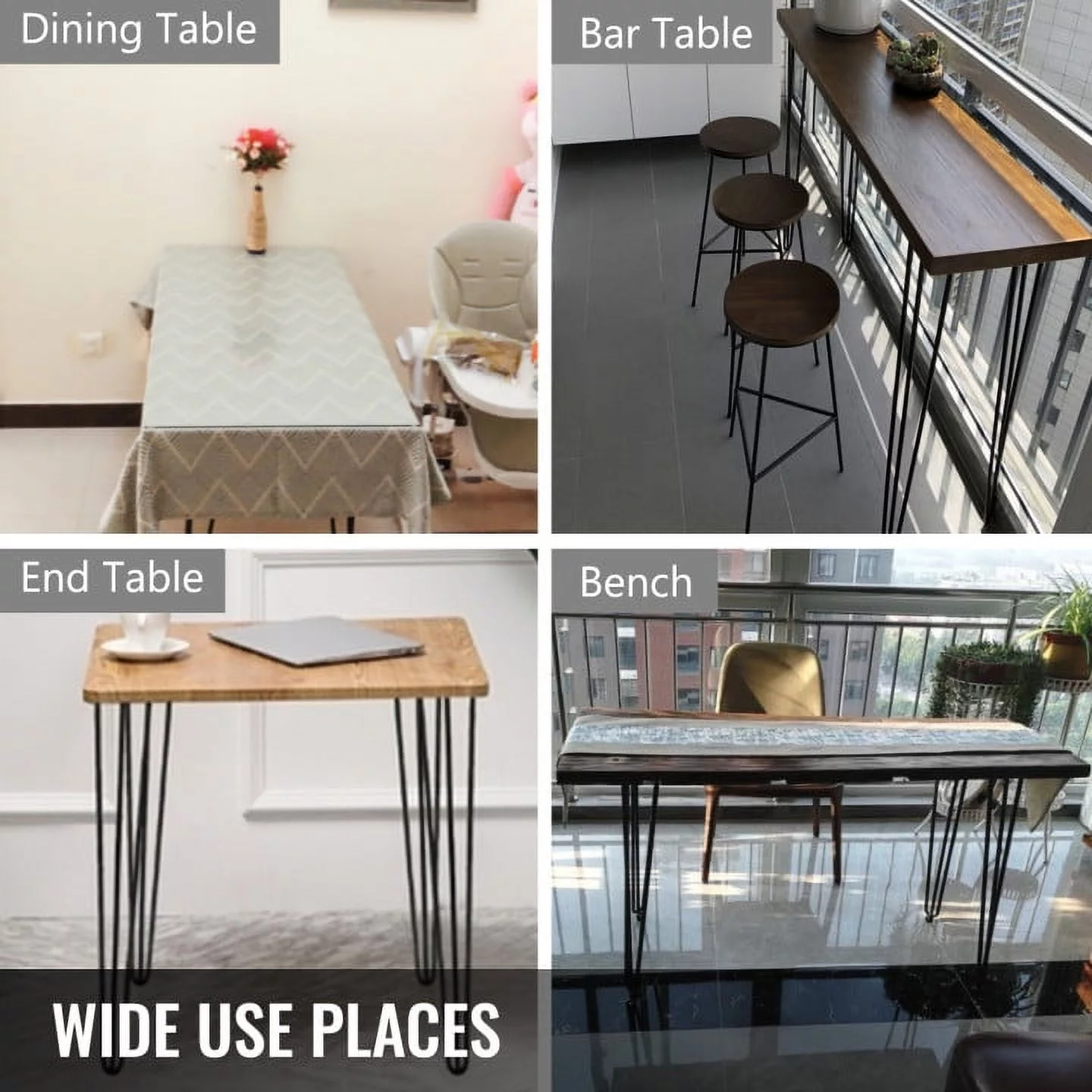 BENTISM Hairpin Table Legs 30