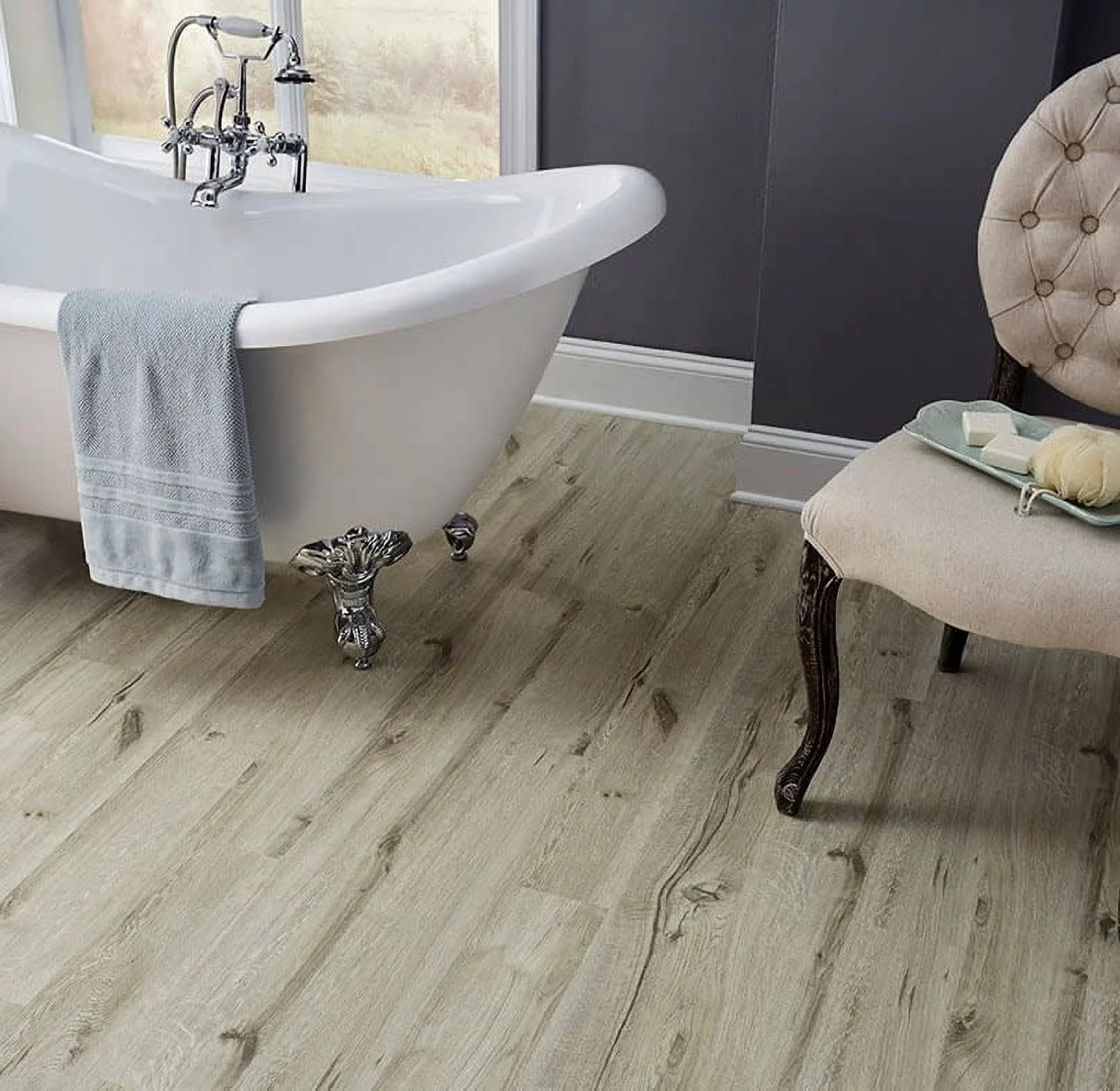 Islander Flooring Tahitian Sand 4mm Thickness x 5.91 In. Width x 48 In Length HDPC Embossed Vinyl Plank Flooring (19.69 Sq. Ft. / Case)