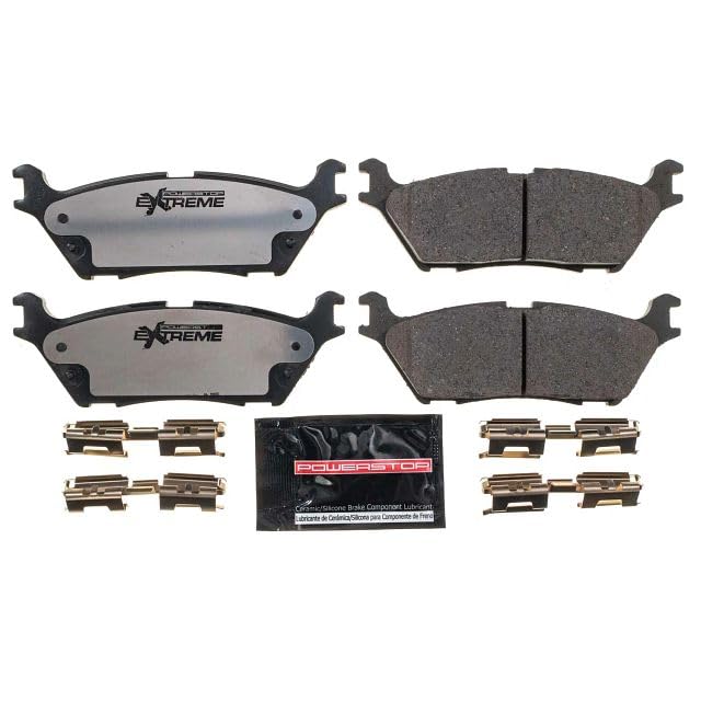 Power Stop Z36-1790 Rear Z36 Truck and Tow Carbon-Fiber Ceramic Brake Pads For 2018-2021 Ford Expedition | 2015-2020 Ford F-150 [Models with Electric Parking Brake] | 2018-2021 Lincoln Navigator