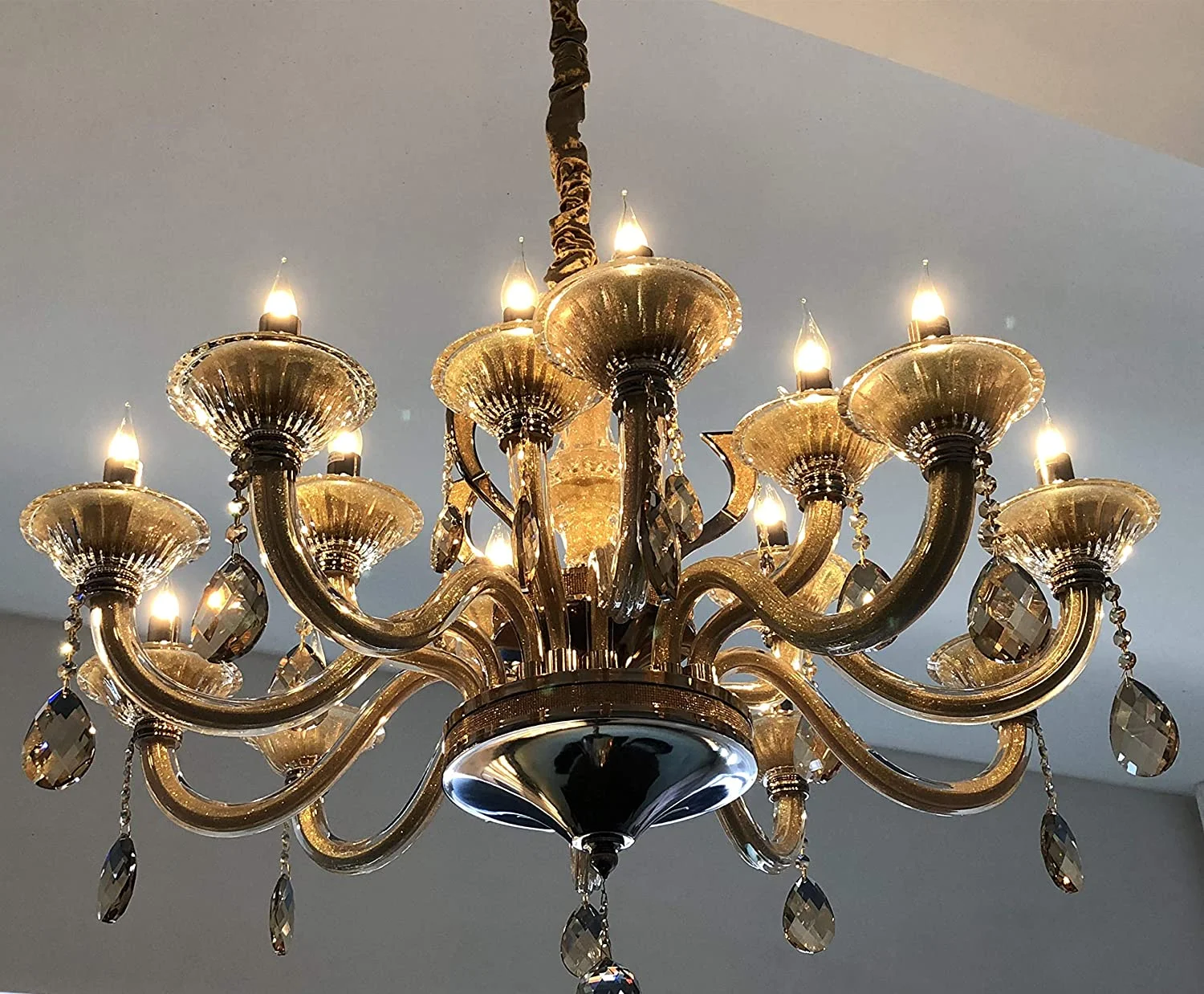 FLSNT 60 Watts Equivalent LED Chandelier Light Bulbs, Dimmable 4.5W CA11 LED Edison Bulbs, E26 Medium Base, 2700K Soft White, 450LM,12 Pack