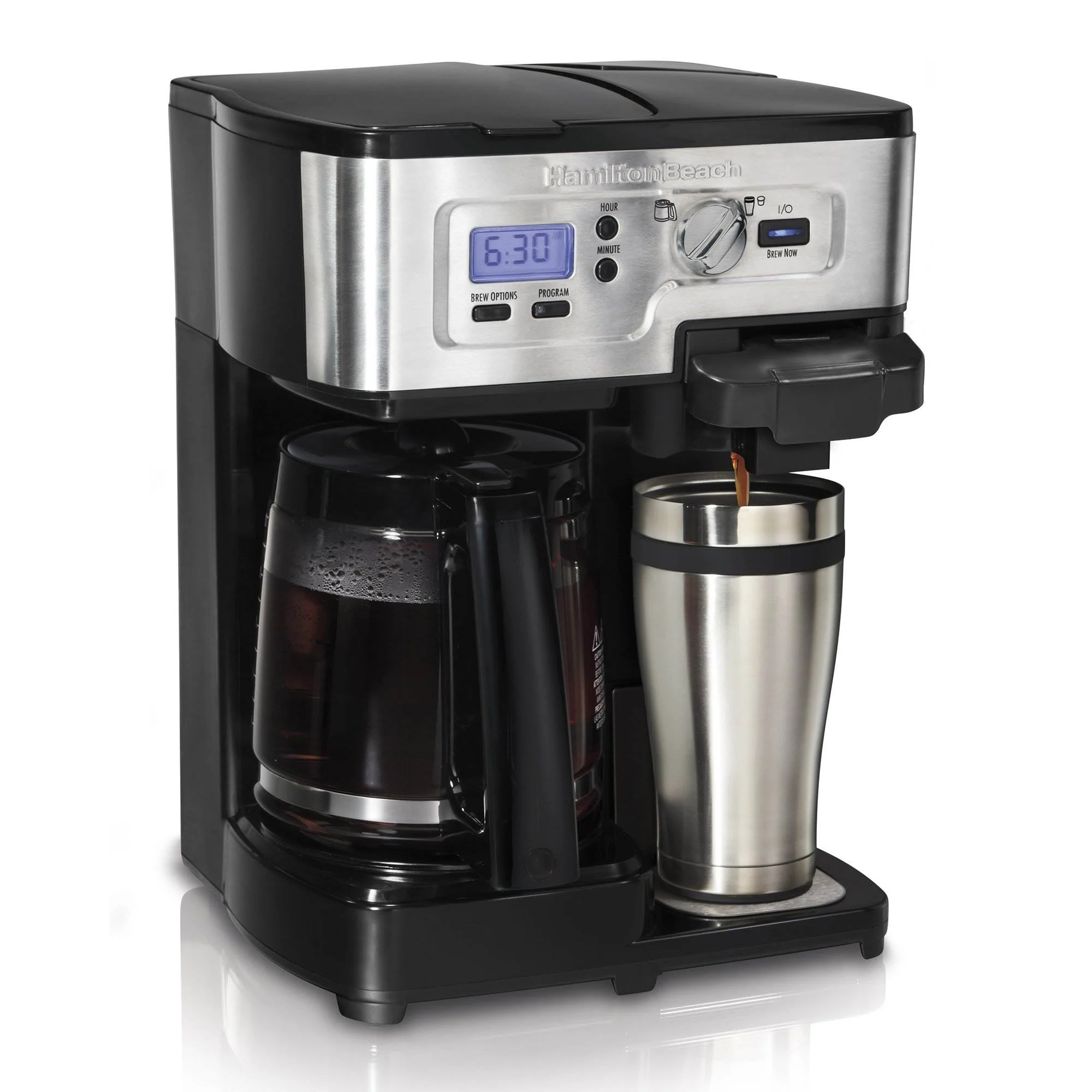 Hamilton Beach 2-Way FlexBrew 1-12 Cup K-Cup Ready Coffee Maker Brewer 49983