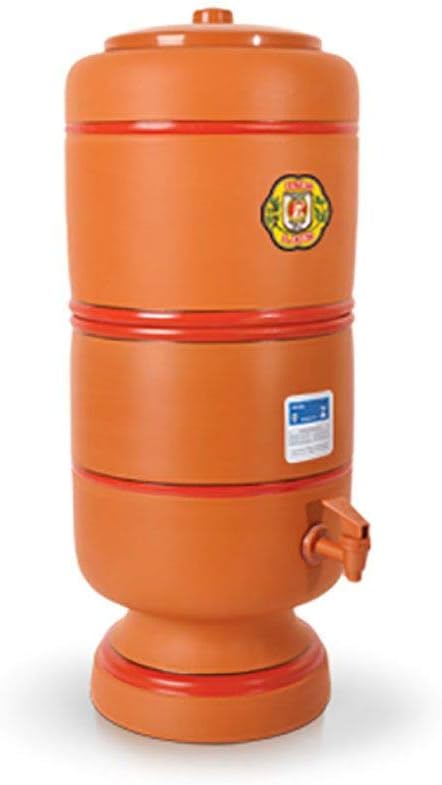 Stefani Sao Joa Brazilian Clay Water Filter (8 L - 2.1 gal), Brown, 16.693-6