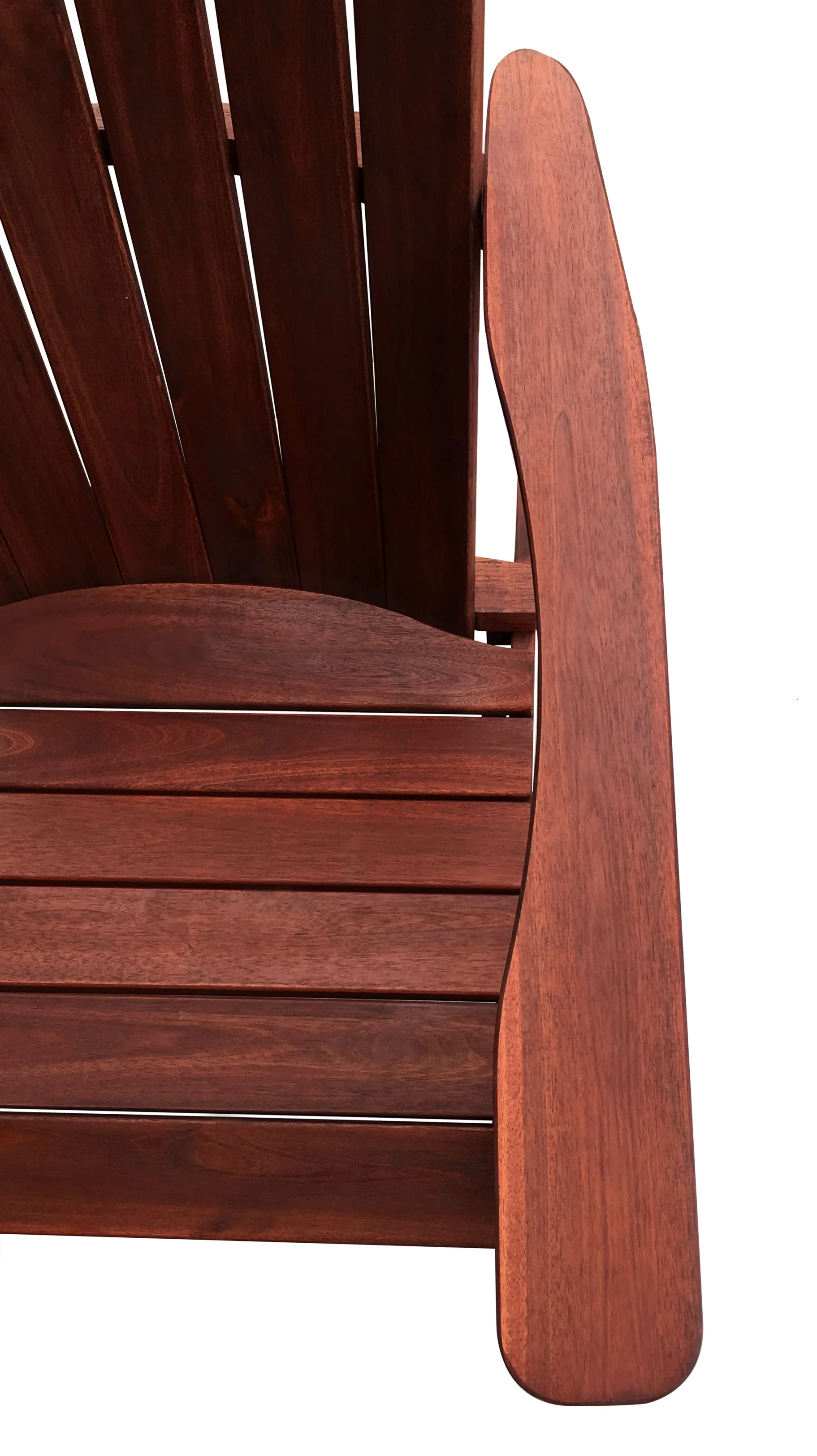 Mainstays Wood Outdoor Adirondack Chair, Dark Brown Color