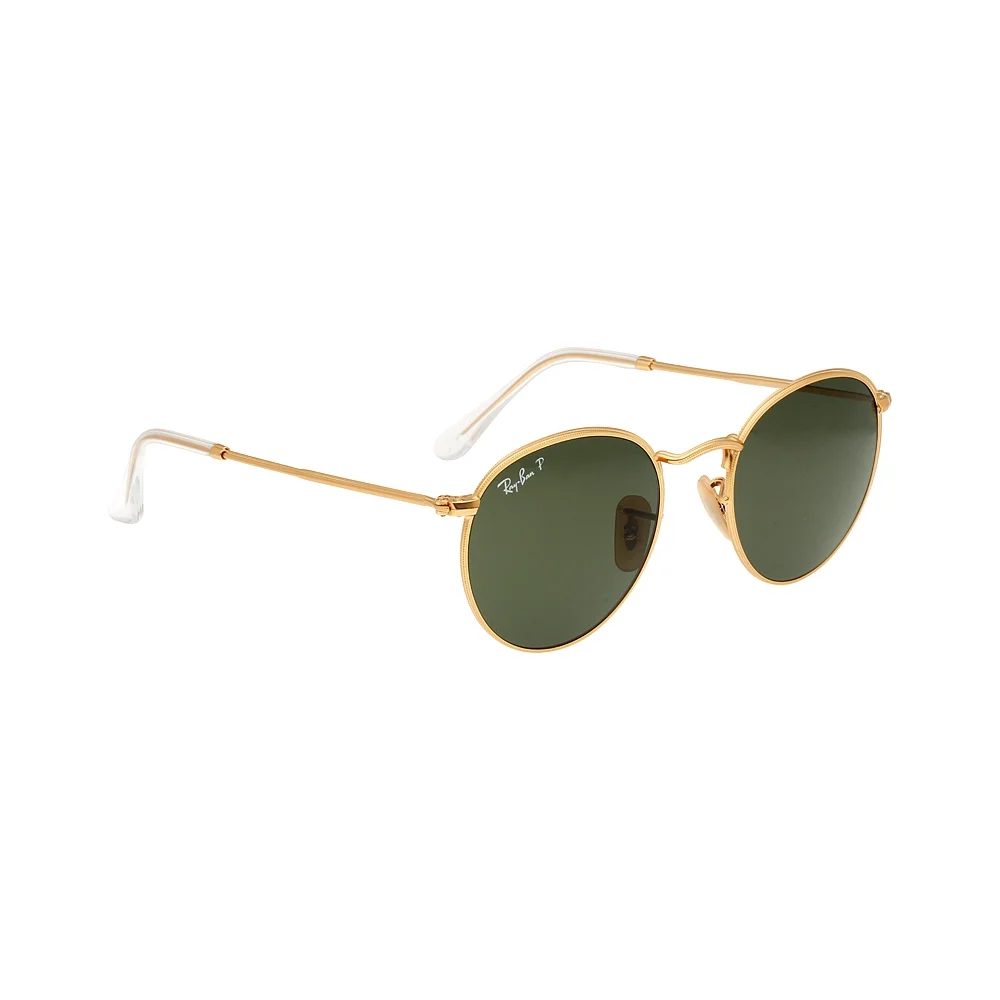 Ray-Ban Round Metal Frame Green Classic Lens Unisex Sunglasses RB3447