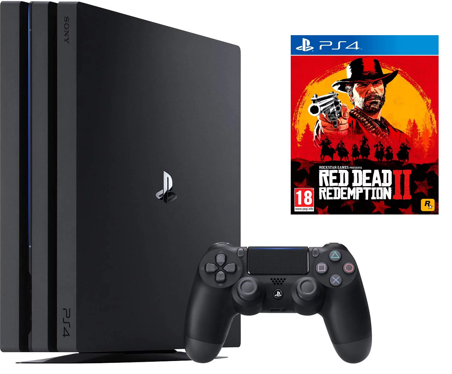 PlayStation 4 Pro 1TB Console - Red Dead Redemption 2 Bundle