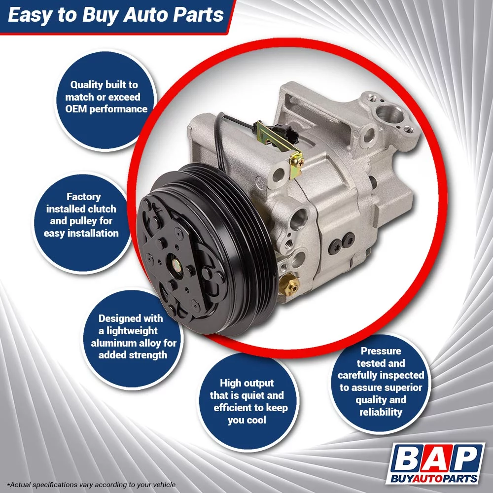 For Chevy Silverado Avalanche & GMC Sierra AC Compressor & A/C Clutch - Buyautoparts Fits select: 2000 CHEVROLET SILVERADO C1500, 2001 CHEVROLET SILVERADO K1500