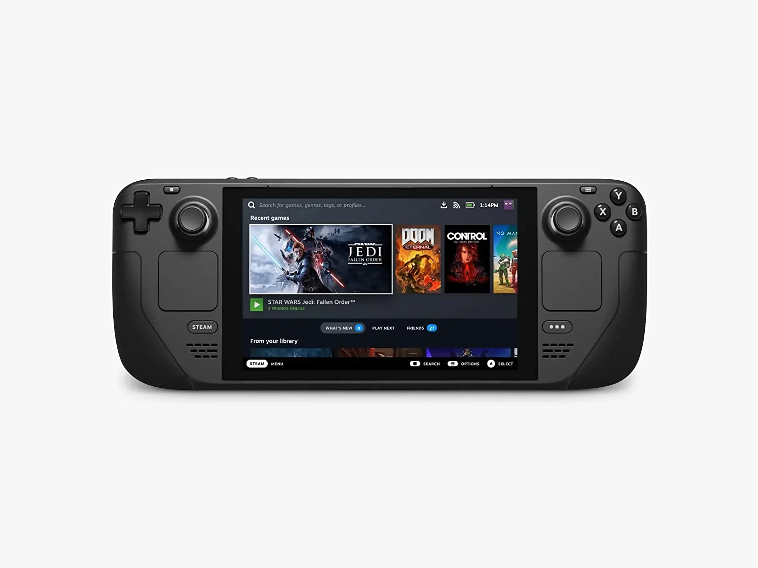 2023 Valve Steam Deck 256GB Handheld Console, 7-inch Touchscreen Display, 1280x800 Resolution, Ergonomic Design, Mytrix HDMI Cable, Lens Cloth, Screen Protector, 3 Accessories: 4 in 1 Bundle
