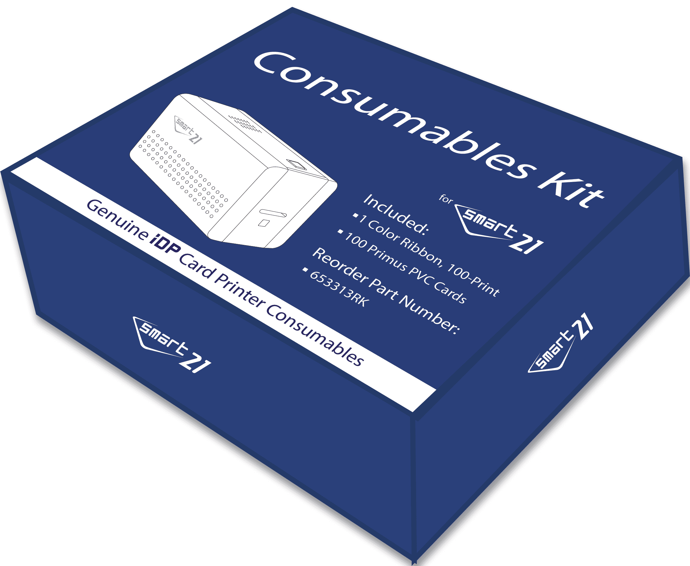 IDP SMART-21S - Starter ID Printer Kit - plastic card printer - color - dye sublimation - CR-80 Card (3.37 in x 2.13 in) - 1200 dpi - up to 600 cards/hour (mono) / up to 150 cards/hour (color) - USB