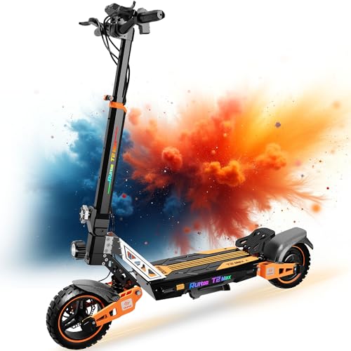 Ruitoo® Electric Scooter, 1000W/1600W/5600W Motor, Off Road Electric Scrooter Adults, 27/32/34/47Mph Top Speed, 28/35/44/50/53 Miles Max Range,Foldable E-Scooter Support Return
