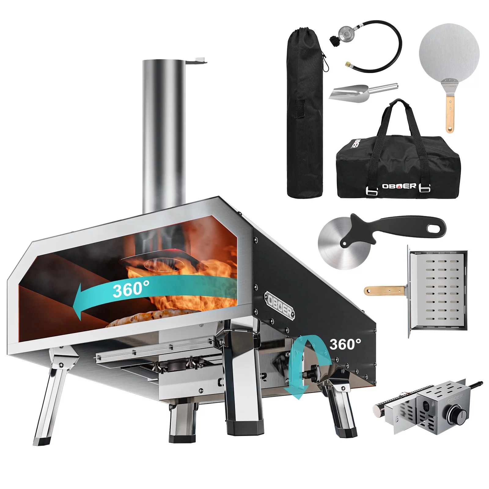 Docred Outdoor Pizza Oven,16