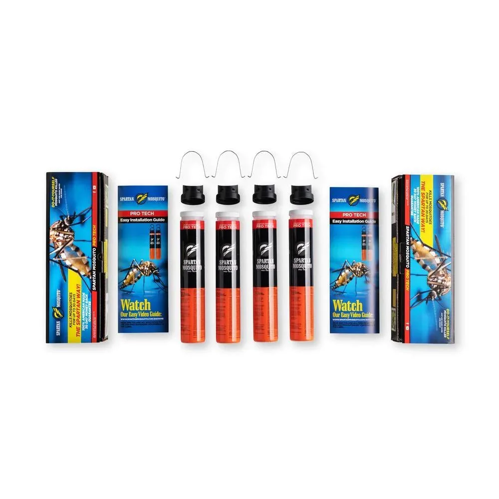 Spartan Mosquito Pro Tech - 1 Acre Pack 4 Tubes (2 Boxes)