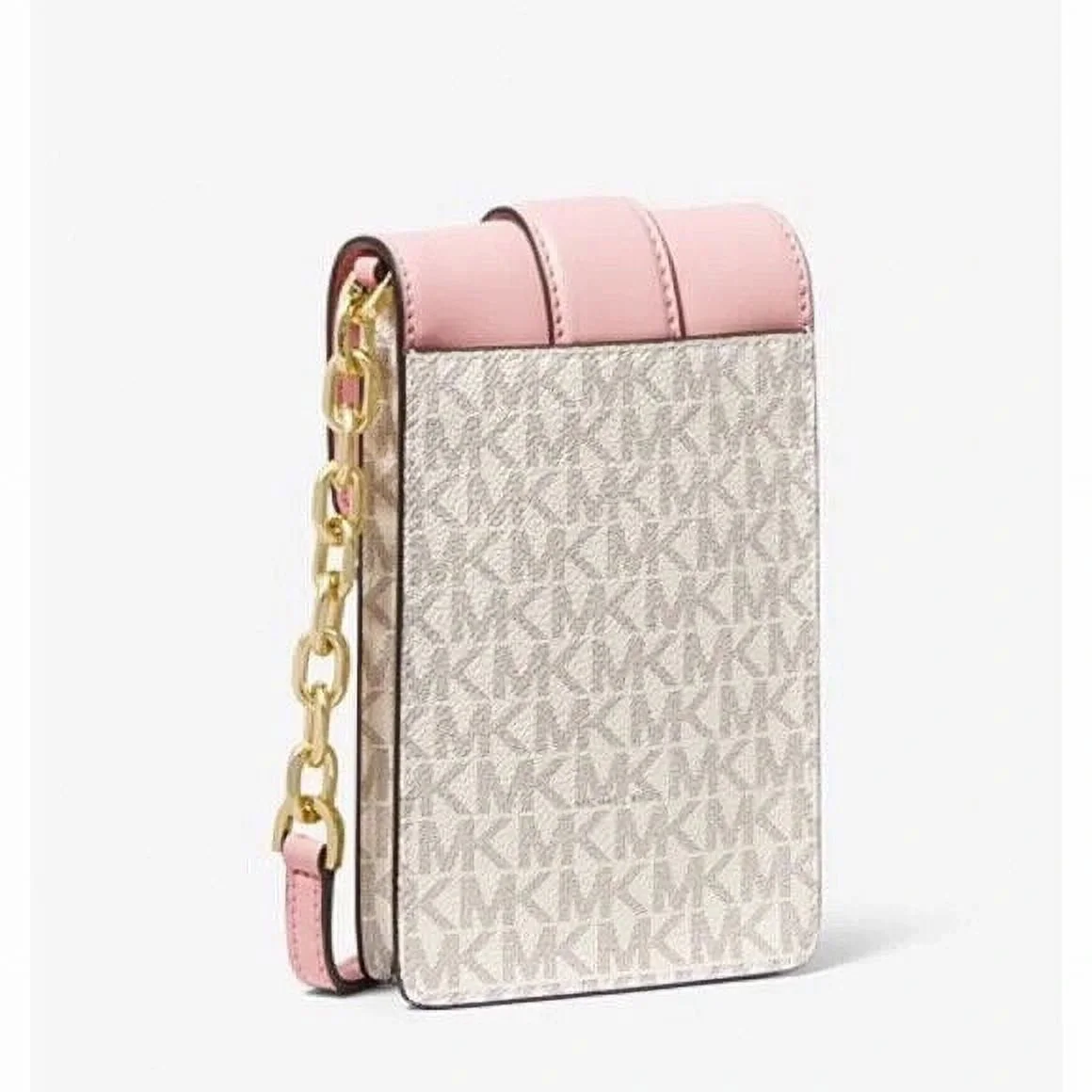 Michael Kors Womens Small Mini Phone Case Crossbody Bag Purse Shoulder Vanilla