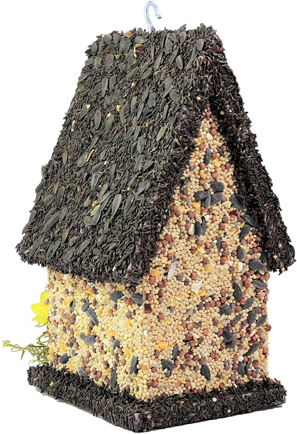 Alpine Woods Edible Birdhouse Reseedable Wooden Bird Feeder for All Birds with Pine Bird House (TL)