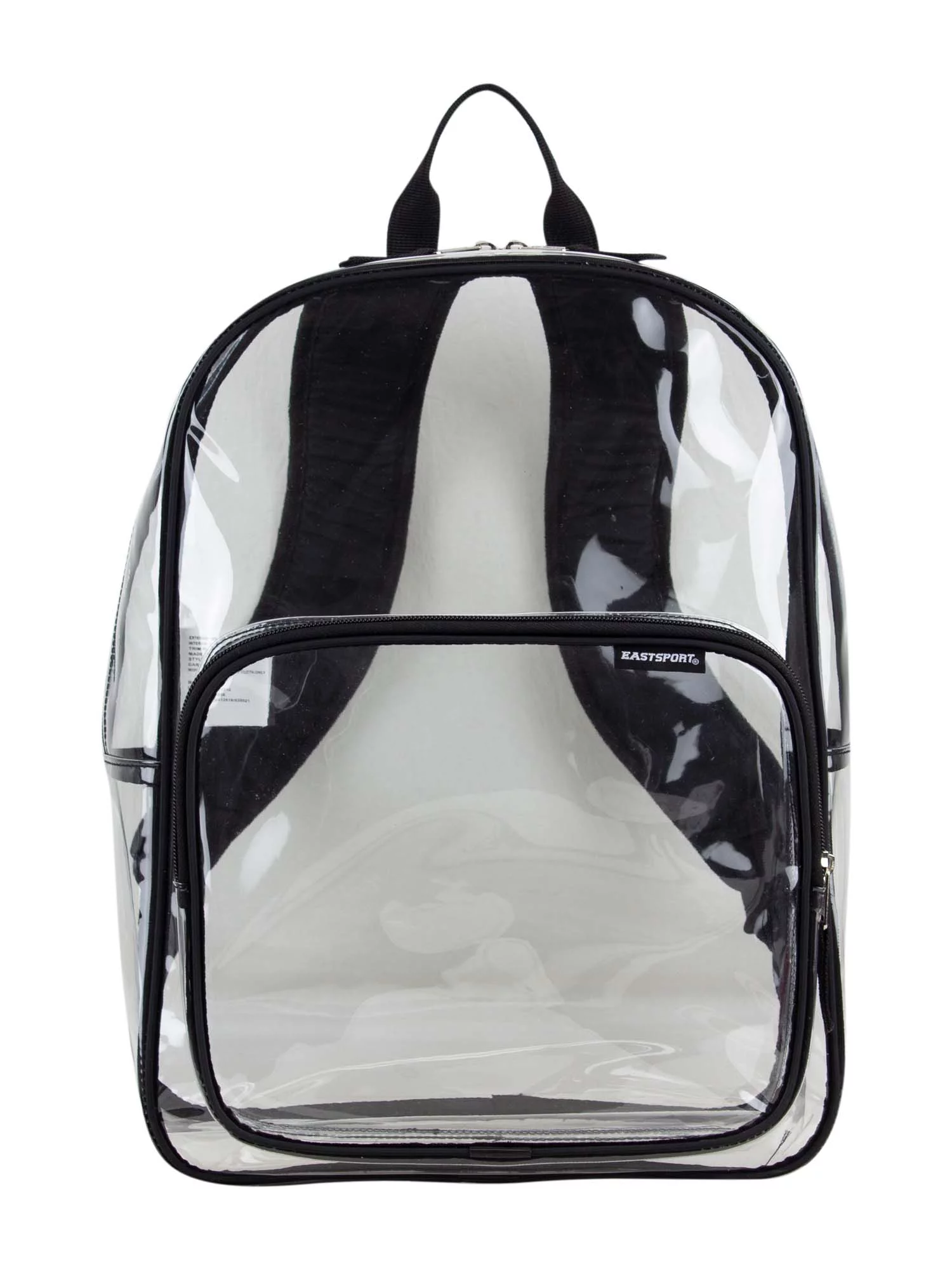 Eastsport Unisex Clear Spirit Backpack, Black (12-Pack)