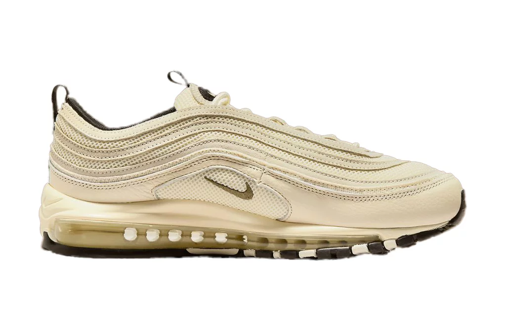 Men's Nike Air Max 97 NB 2 Coconut Milk/Cargo Khaki-Black (DV5451 100) - 9