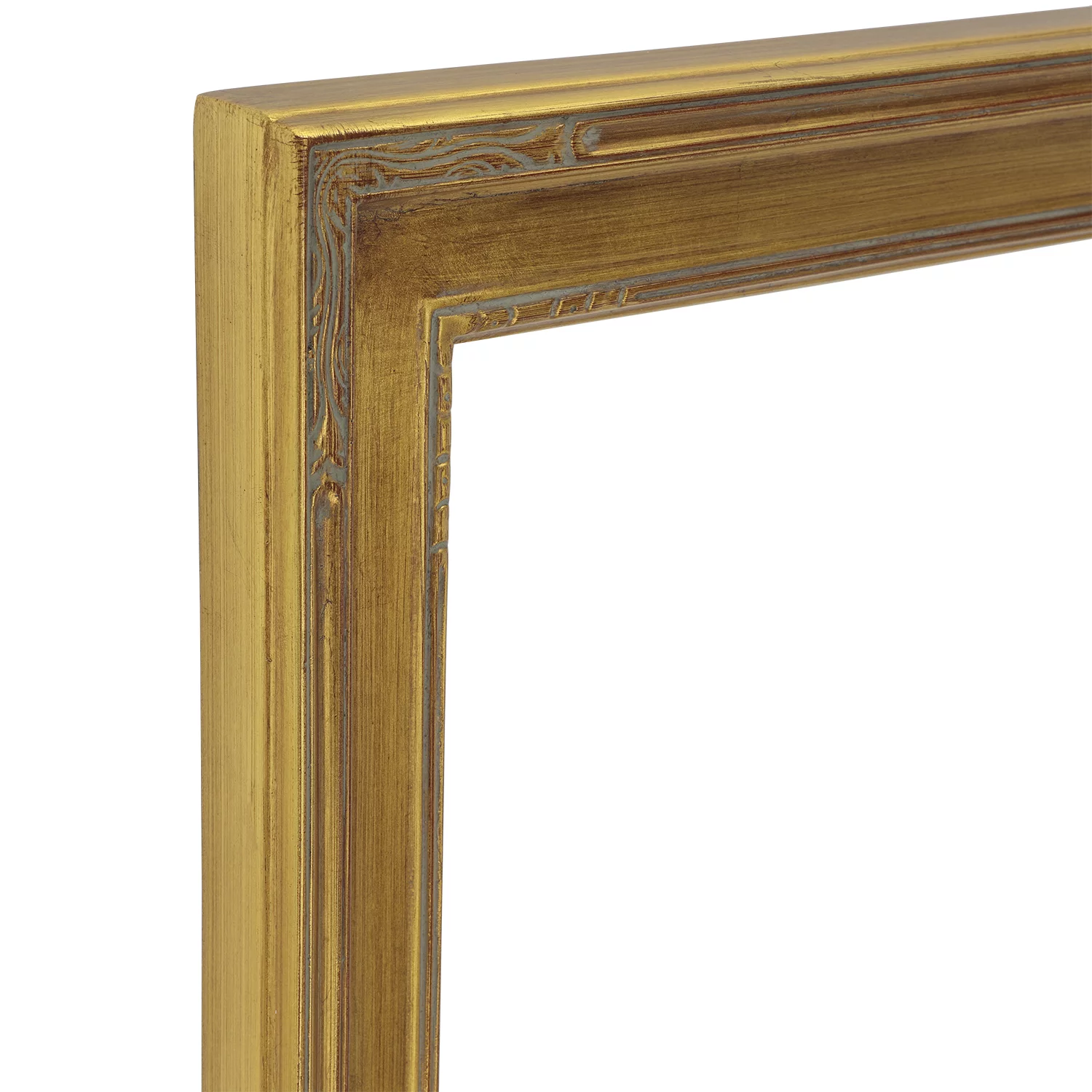 Creative Mark Plein Air Museum Collection Nouveau Picture Frame Solid Wood Composition Hand-Leafed Museum Quality Closed Corner Readymade Size - Gold 16x20