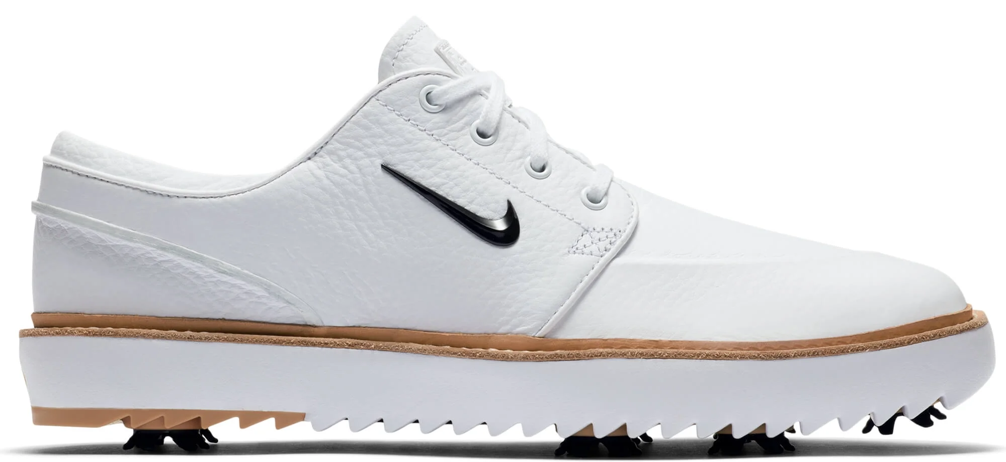 Nike Janoski G Tour Golf Shoes 2020 - White/black/tan/gum Brown - 7 -