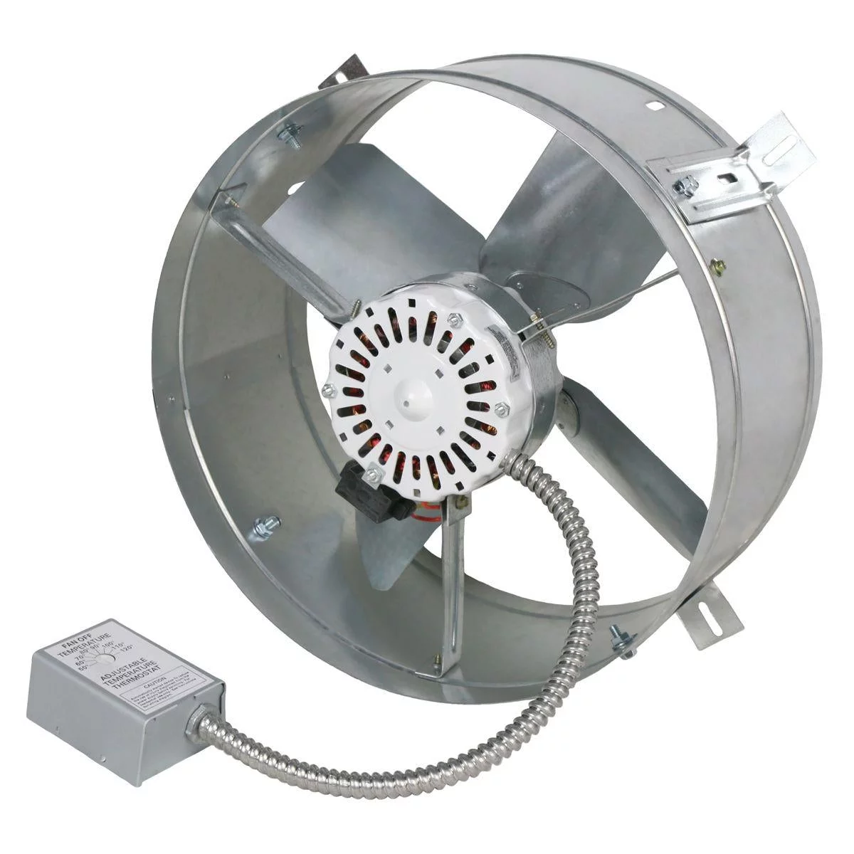 MaxxAir 1,300 CFM Gable Mount Exhaust Fan, Mill