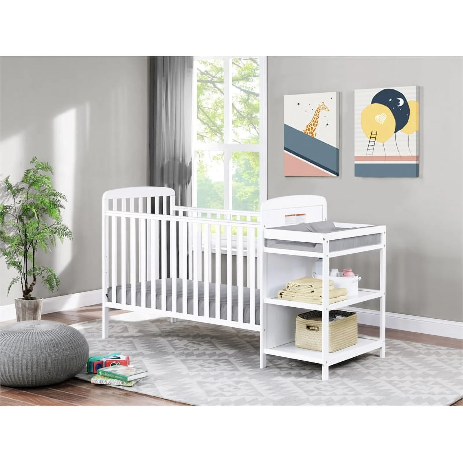 Suite Bebe  Ramsey Crib & Changer Combo, White