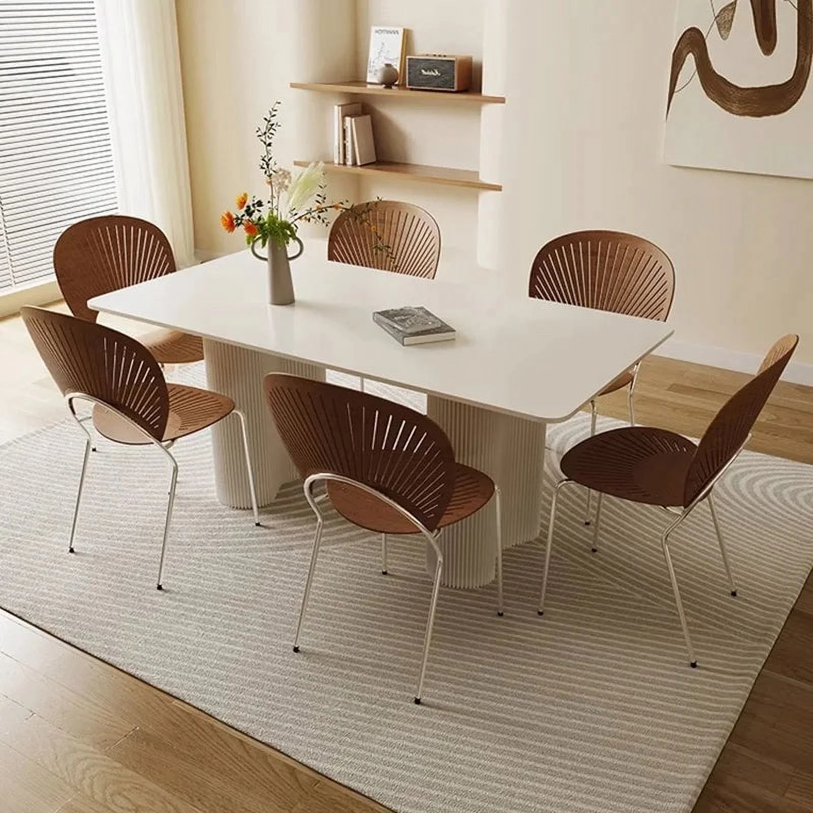 Italy Style Dining Table Living Modern Rectangle Minimalist Luxury Dining Table Kitchen Home Esstisch Garden Furniture Sets