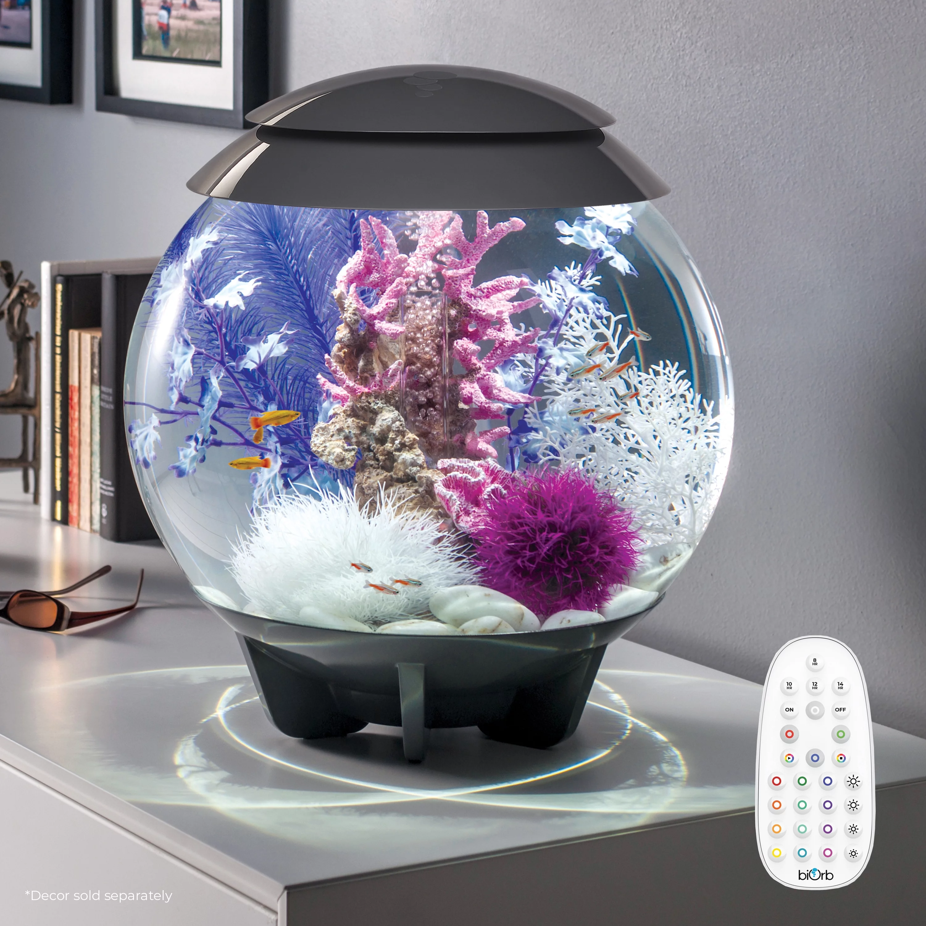 biOrb HALO 30 Aquarium with MCR Light - 8 gallon, gray