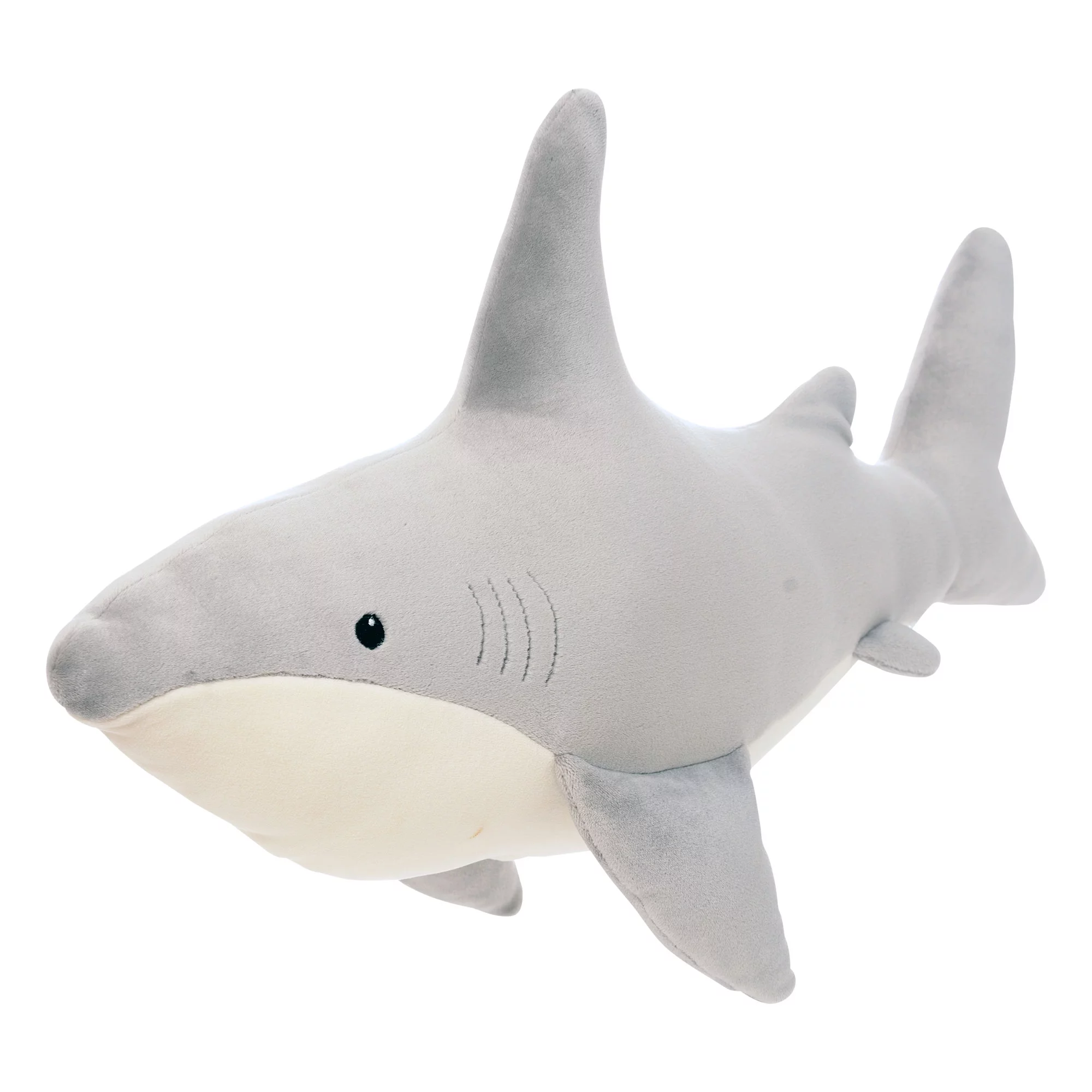 Manhattan Toy Snarky Sharky Velveteen Sea Life Toy Shark Stuffed Animal, 16