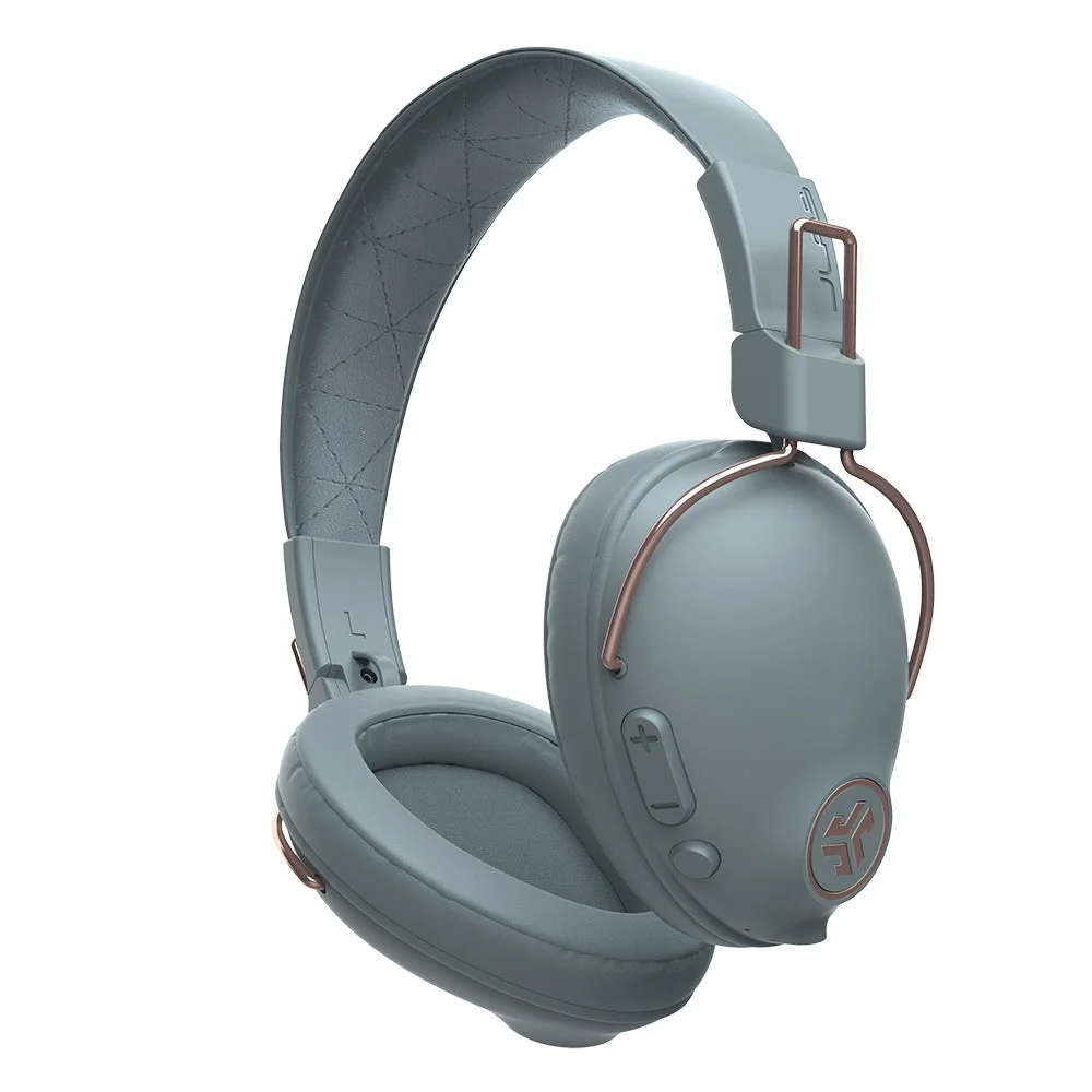 JLab Studio Pro Bluetooth Wireless Over-Ear Headphones, 50+ Hour Bluetooth 5 Playtime, EQ3 Sound, Ultra-Plush Faux Leather & Cloud Foam Cushions, Track and Volume Controls, Slate Gray