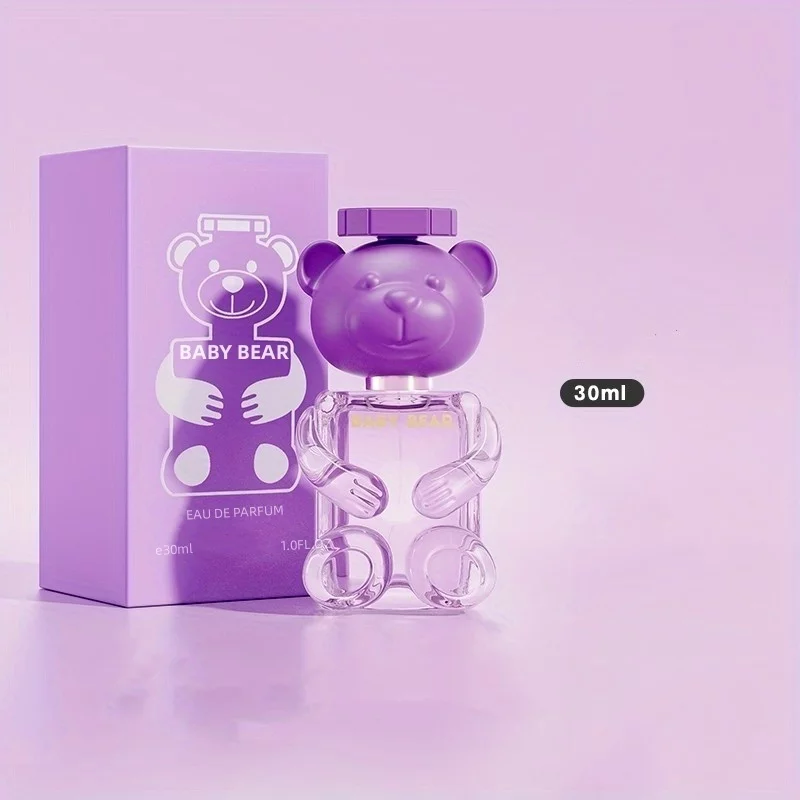 Eau De Toilette Spray For Women, Refreshing And Lasting Floral Fruity Notes, Cute Bear Shaped Perfume For Dating, Party, Ideal Gift For Her