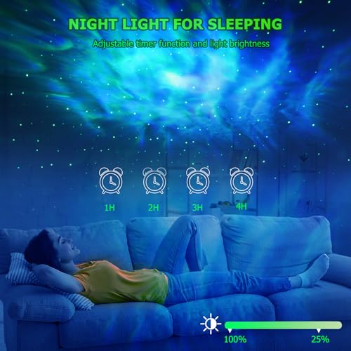 Galaxy Projector,Star Projector with Timer and Remote Control for Adults Bedroom Decoration, Valentine's Day, Party, Birthday,Star Night Light