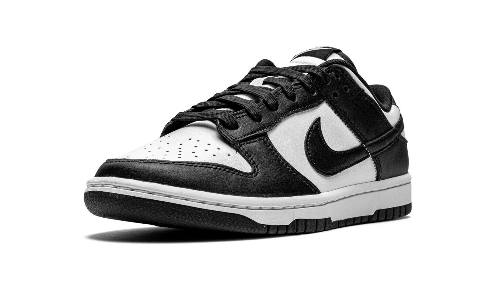 Nike Dunk Low Retro DD1503-101 Women's Black & White Leather Running Shoes DG151 (7.5)