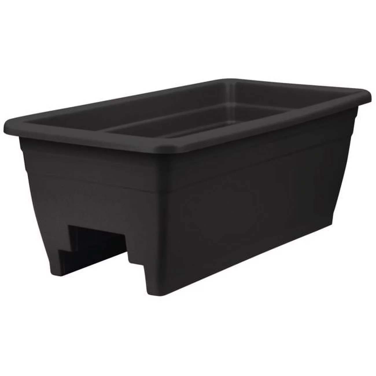 24 in. Deck Rail Planter - Black