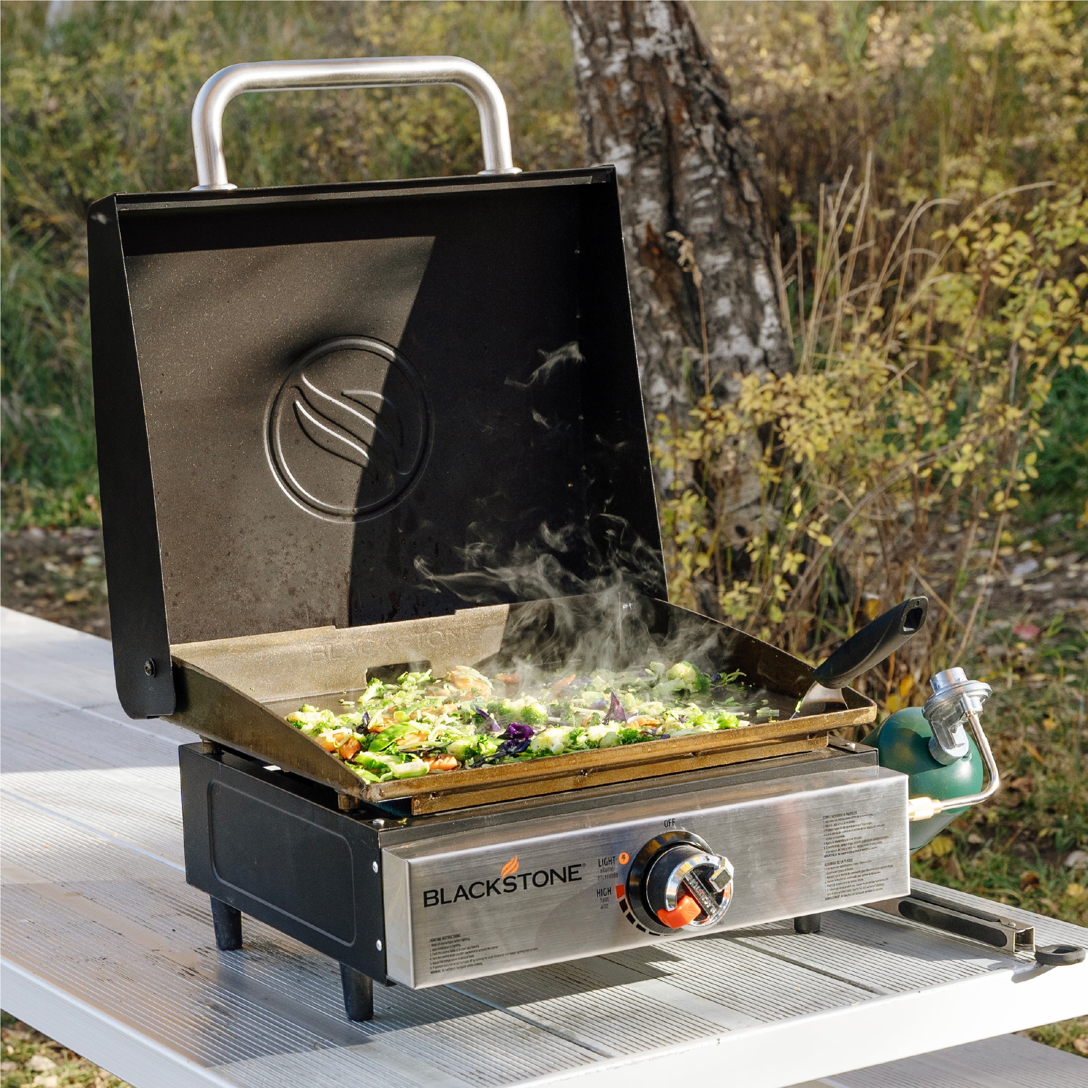 Blackstone 17” Original Tabletop Propane Griddle with Hood