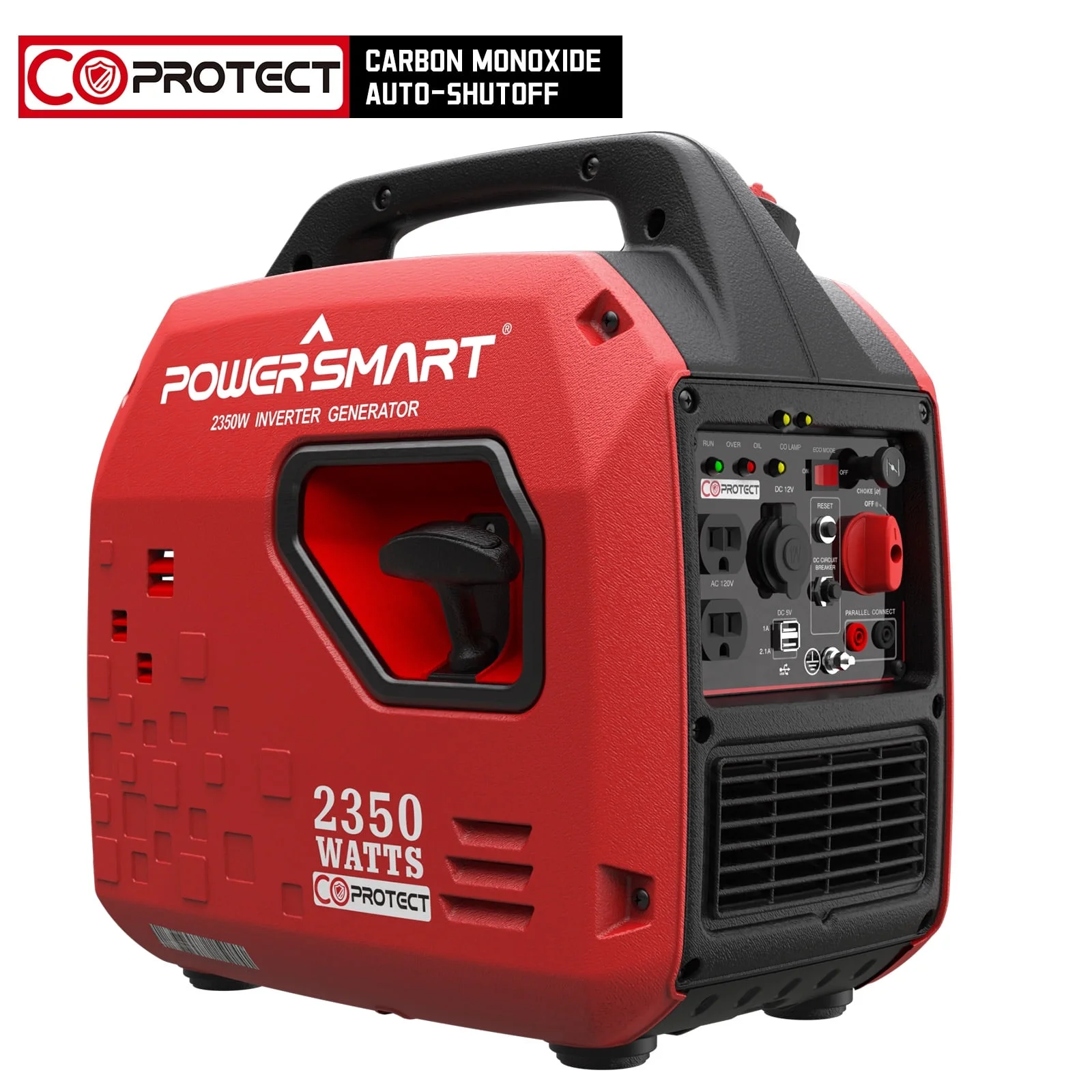 PowerSmart 2350-Watt Portable Gasoline Inverter Generator, Lightweight，generator for camping PS5025C