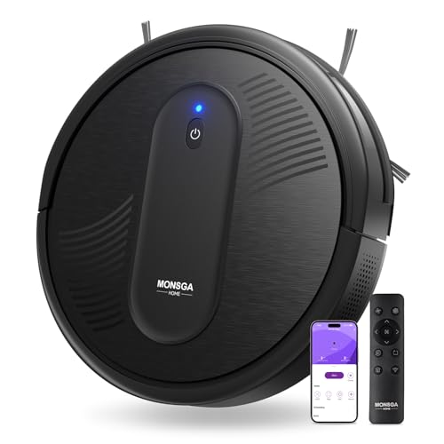 MONSGA Robot Vacuum Cleaner, 3000Pa Powerful Suction Robotic Vacuum, 3.2