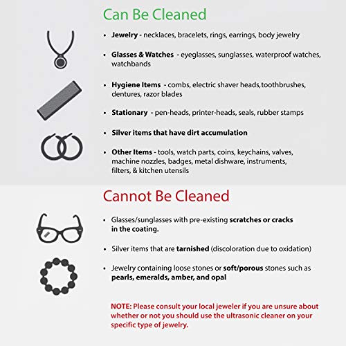 MAGNASONIC Professional Ultrasonic Jewelry and Eyeglass Cleaner with Digital Timer - 2 Pack