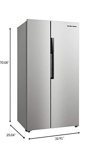Hamilton Beach HBF1558 15.6 cu ft Counter Depth Full Size Refrigerator, Side Doors
