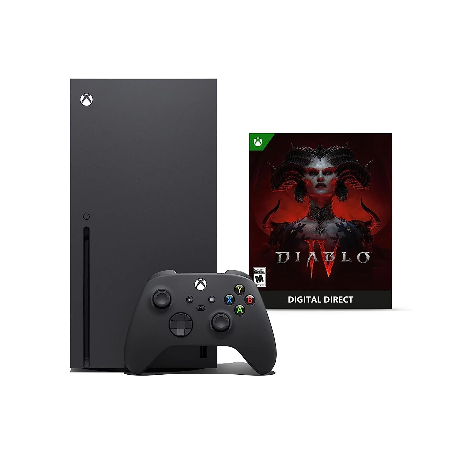 Microsoft Xbox Series X, Diablo® IV Bundle, 1TB SSD Video Gaming Console - 1 Xbox Wireless Controller+ Tigology Accessories