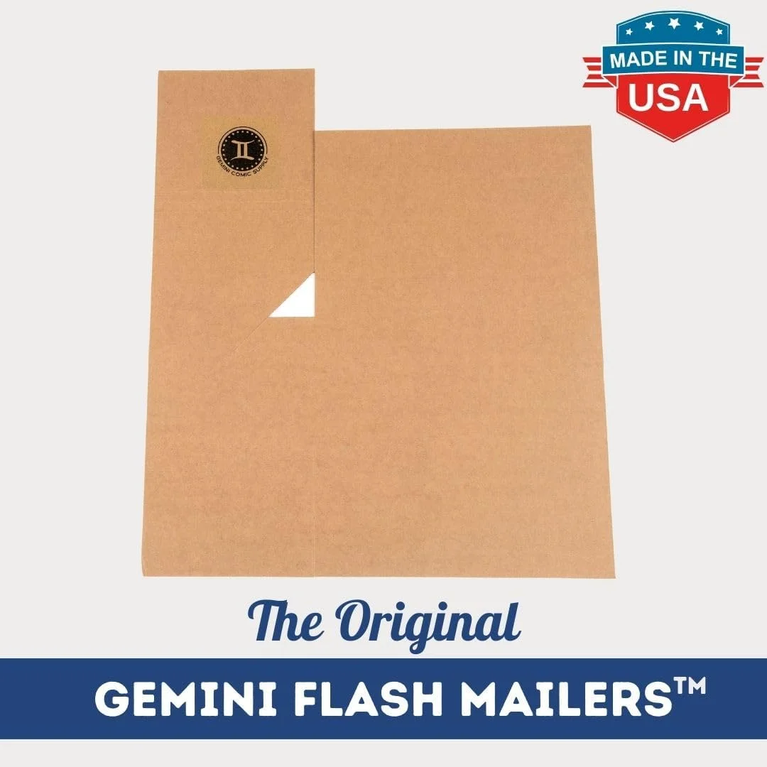 Gemini Comic Book Flash Mailers | Book Mailers For Shipping | Mailing Supplies for Books | Pack of 100